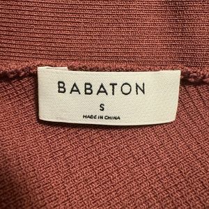 Babaton Criss Cross Sweater Tank in Sundried Red Size Small